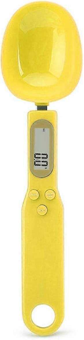 500g/0.1g LCD Display Portable Digital Kitchen Scale (Yellow)