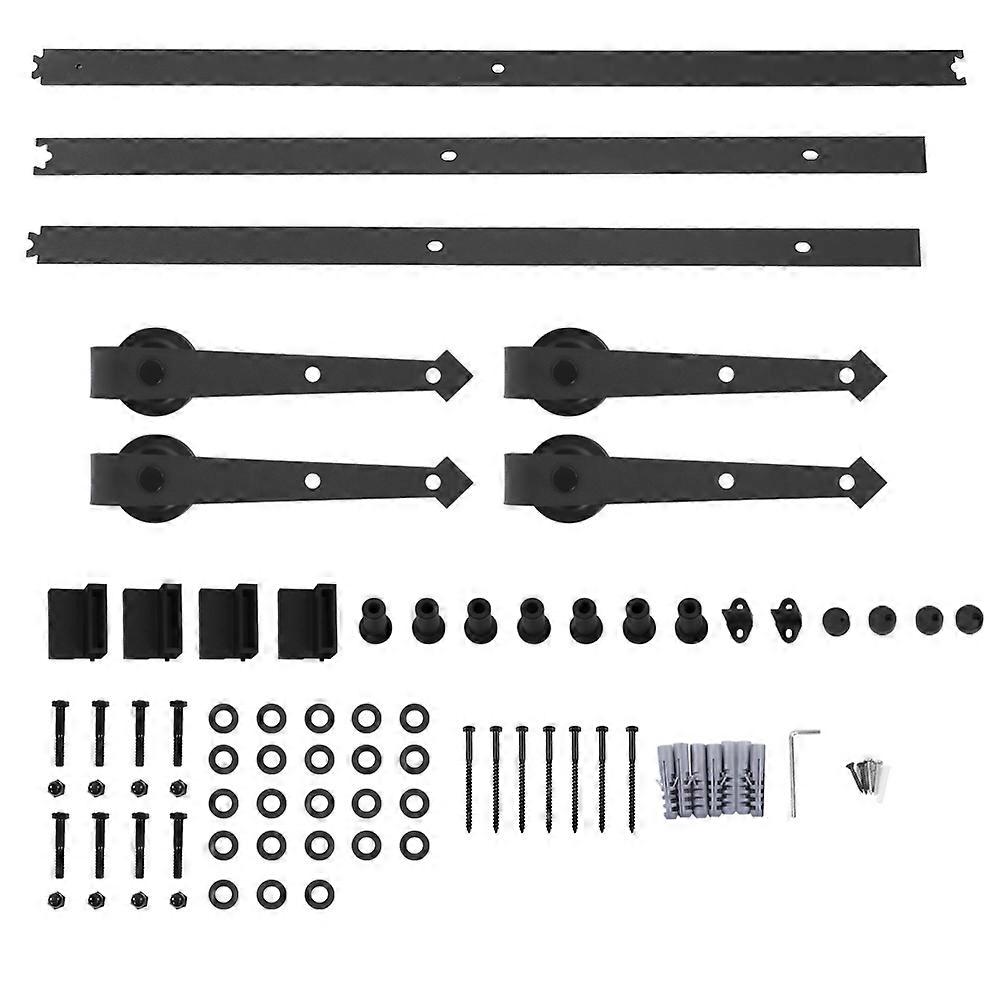 10ft Double Spliced Arrow Type Carbon Steel Barn Door Hanger Rail