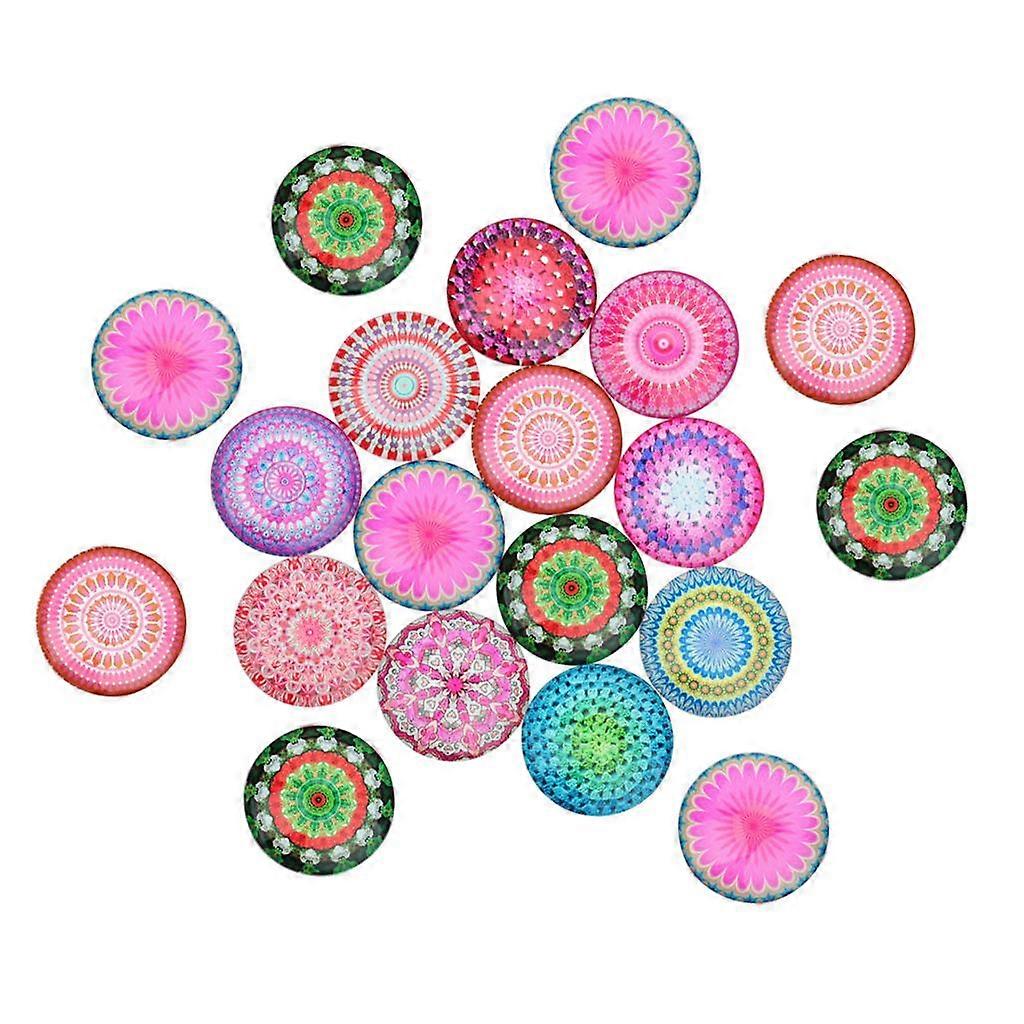 20 Pieces Multifunction Glass Flatback Fridge Glass