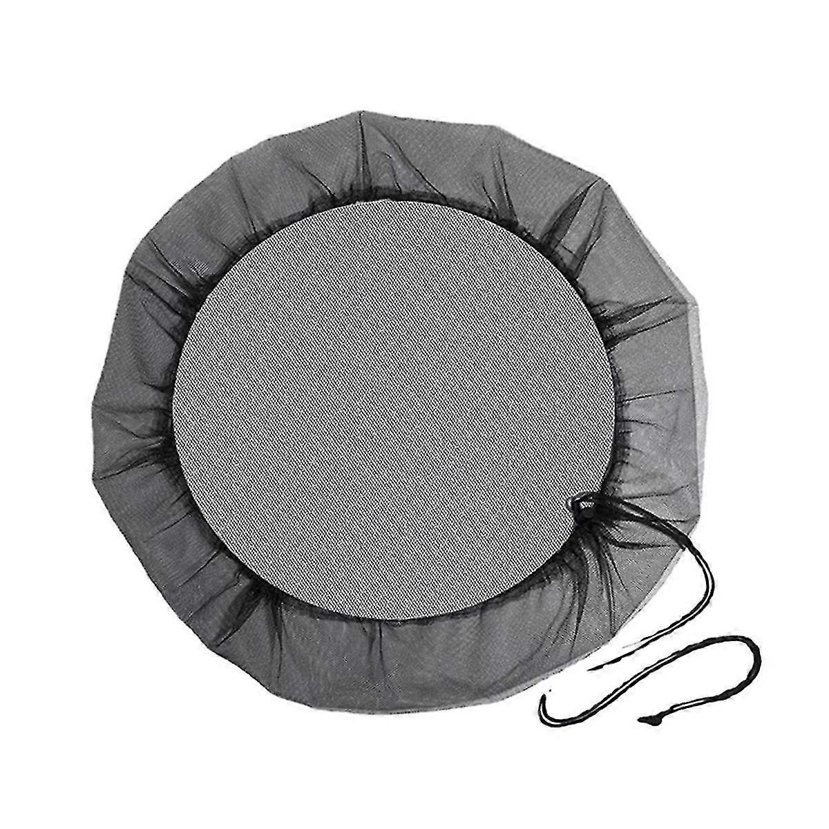 Mesh Cover for Rain Barrel with Drawstring,Rain Collection Barrels Netting Screen to Keep Leaves an