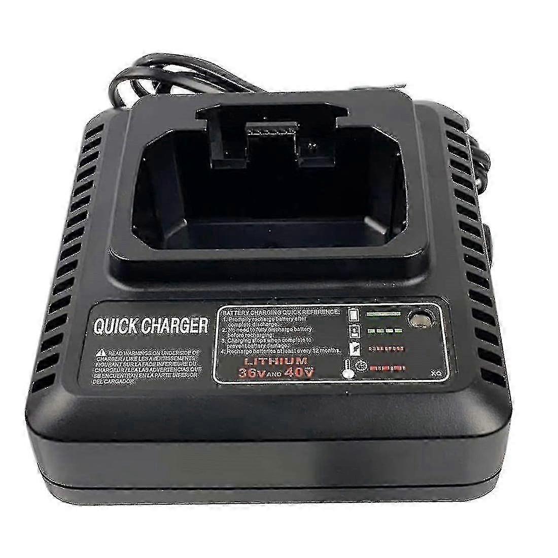 Batterilader for Black og Decker 36V-40V litium