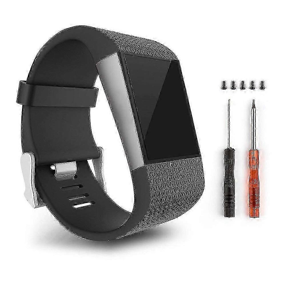 Adjustable Replacement Silicone Smart Watch Band Wrist Strap Compatible Fitbit Surge