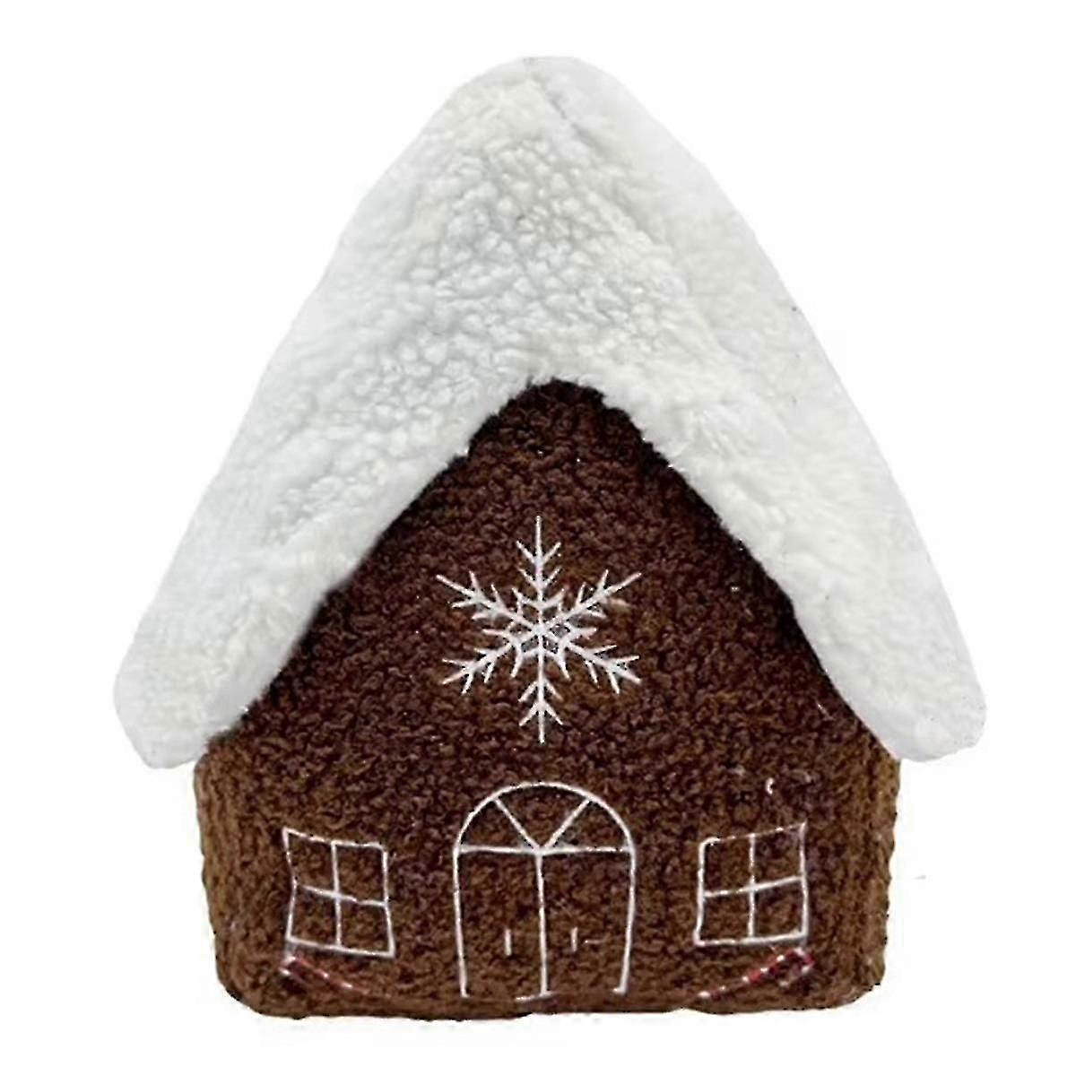 Gingerbread House Plush Pillow Throw Pillow Toy Pillow Home Decoration Toys Children'S Christmas Gi