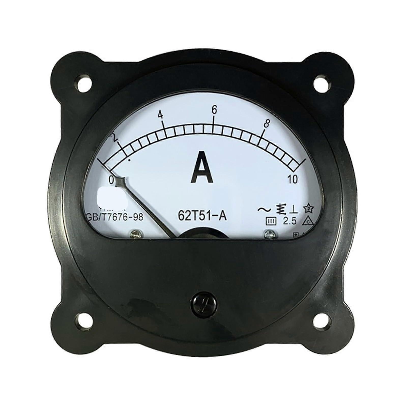 AC Ammeter 62T51 Pointer Black Circular CT 5A Secondary Panel Meter 10A-300A/5A AC 150-5A 1 Piece