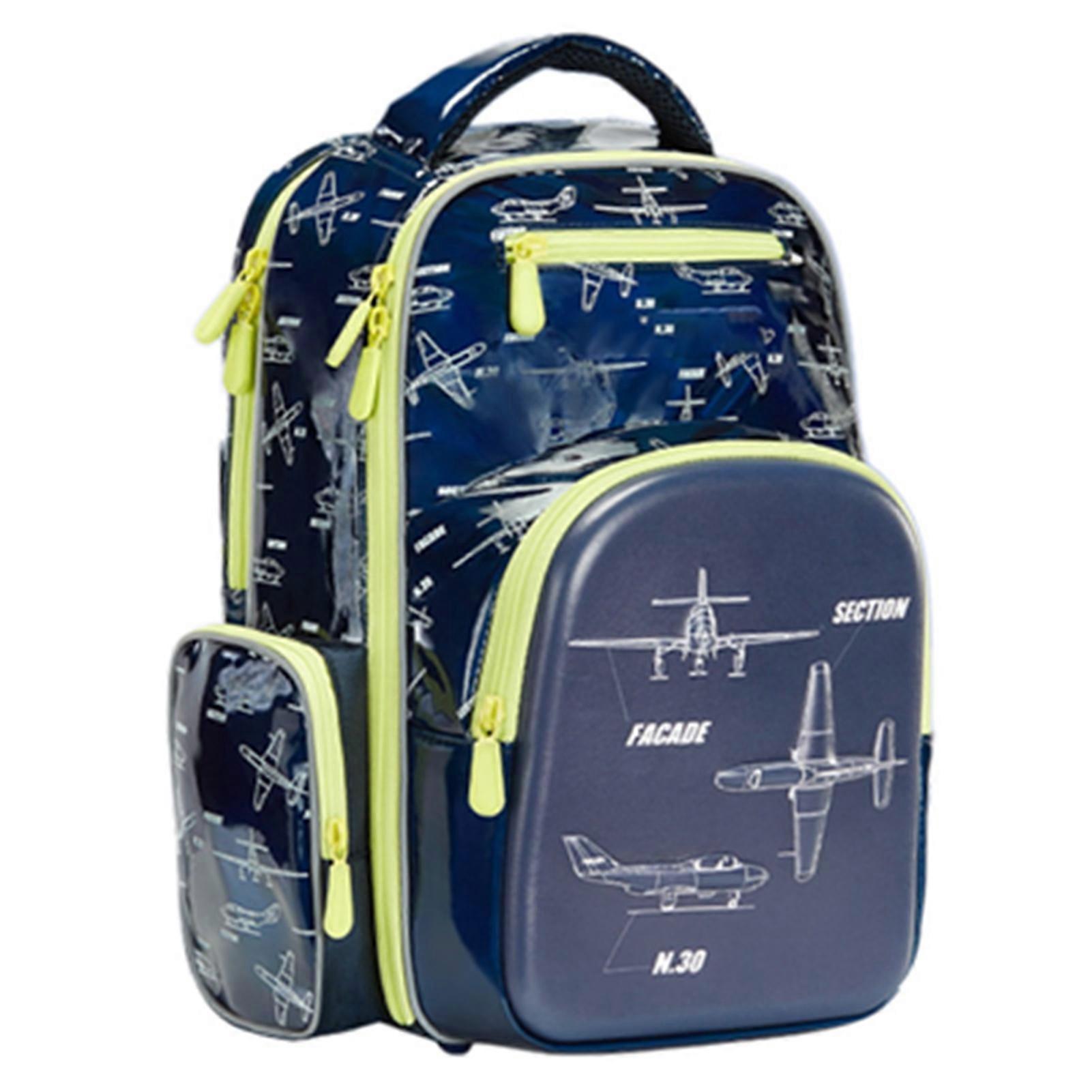 Kids Backpack 3D Compression Technology Pressureless Multiple Compartments Backpacks for Girls Boys