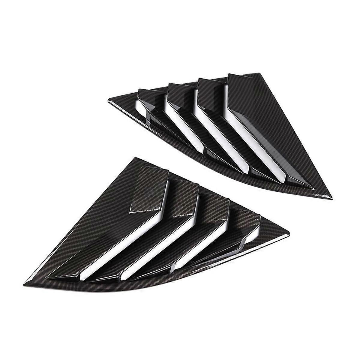 Rear Side Window Louver Cover for A90 A91 MK5 2019-2024 Side Window Air Vent Scoop Shades Trim Cove
