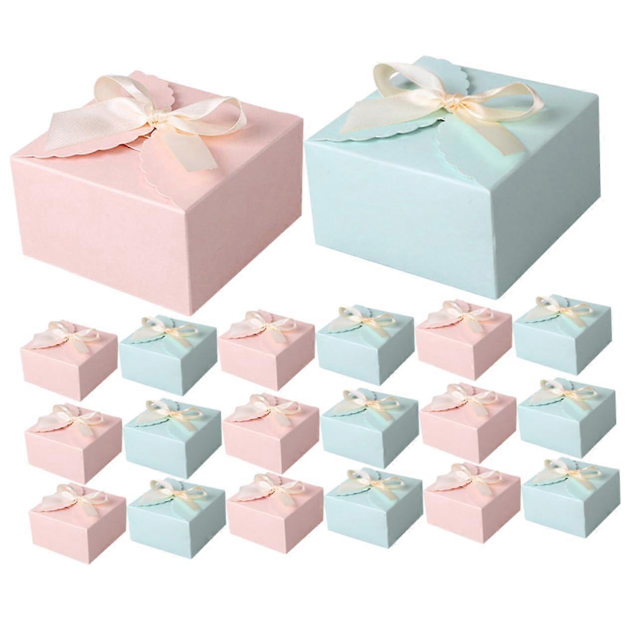24Pcs Square Present Boxes Empty Cardboard Gift Boxes For Party Favors Weddings Birthdays Small Favor Boxes