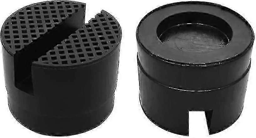 2 Pieces Universal Rubber Jack Pad With Groove, Rubber Buffer Block, Universal Slotted Rail Jack Protector Frame, For Lifting Car Jack, Medium Size