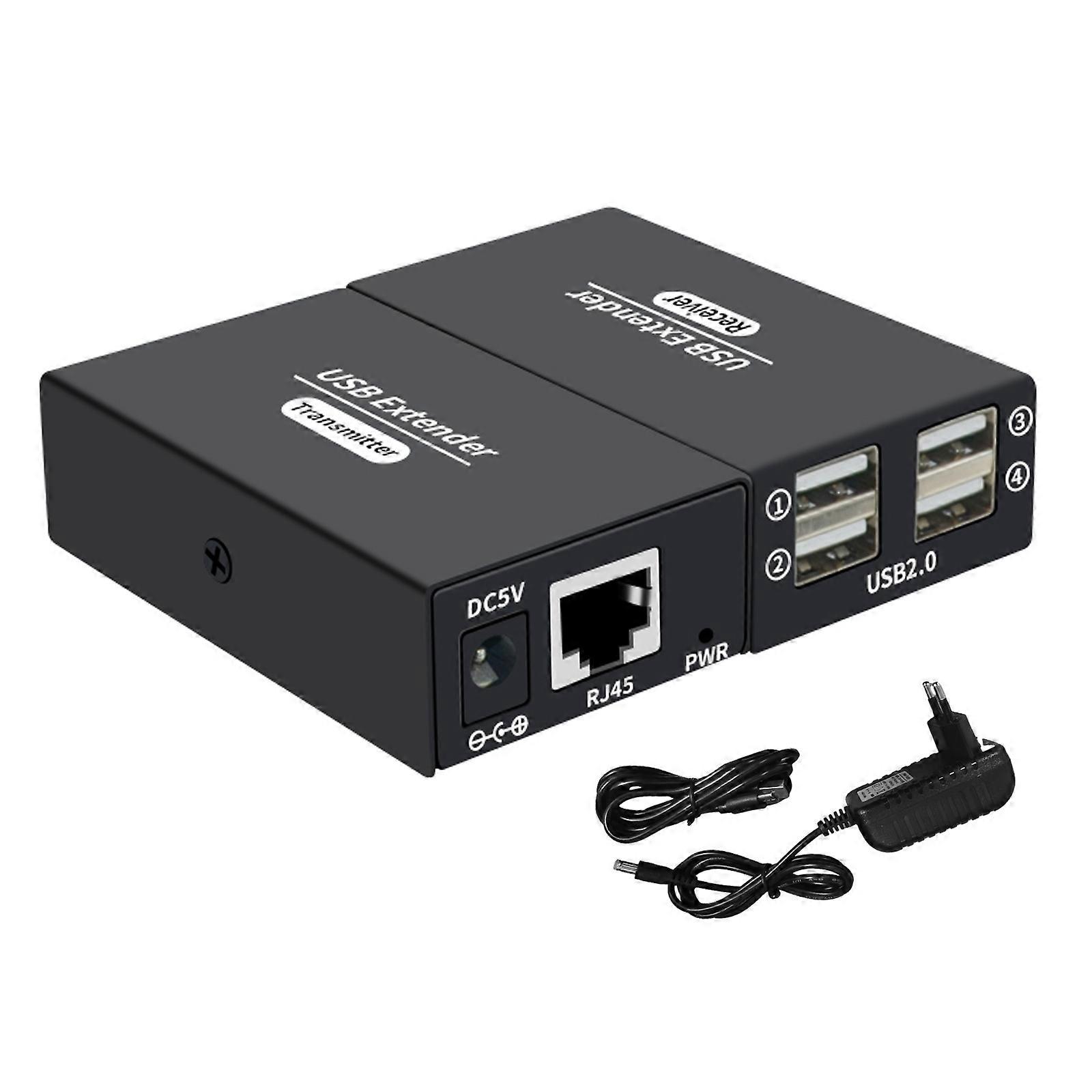 USB Extenders 4Port USB Over Cat6 Extenders USB 200M Extenders USB Transmitters for Extended Distances up to 200m Multicolor