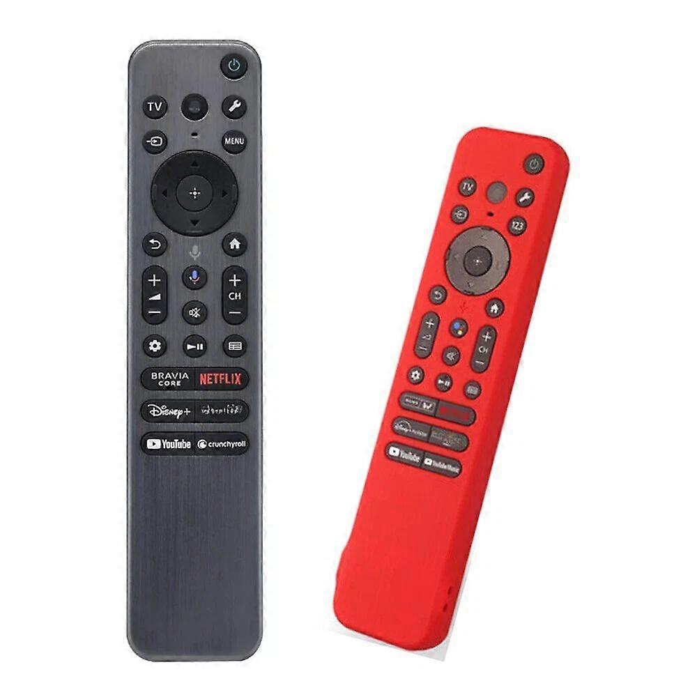 New RMF-TX910U For Sony Backlight Voice LCD TV Remote Control With Silicone Case