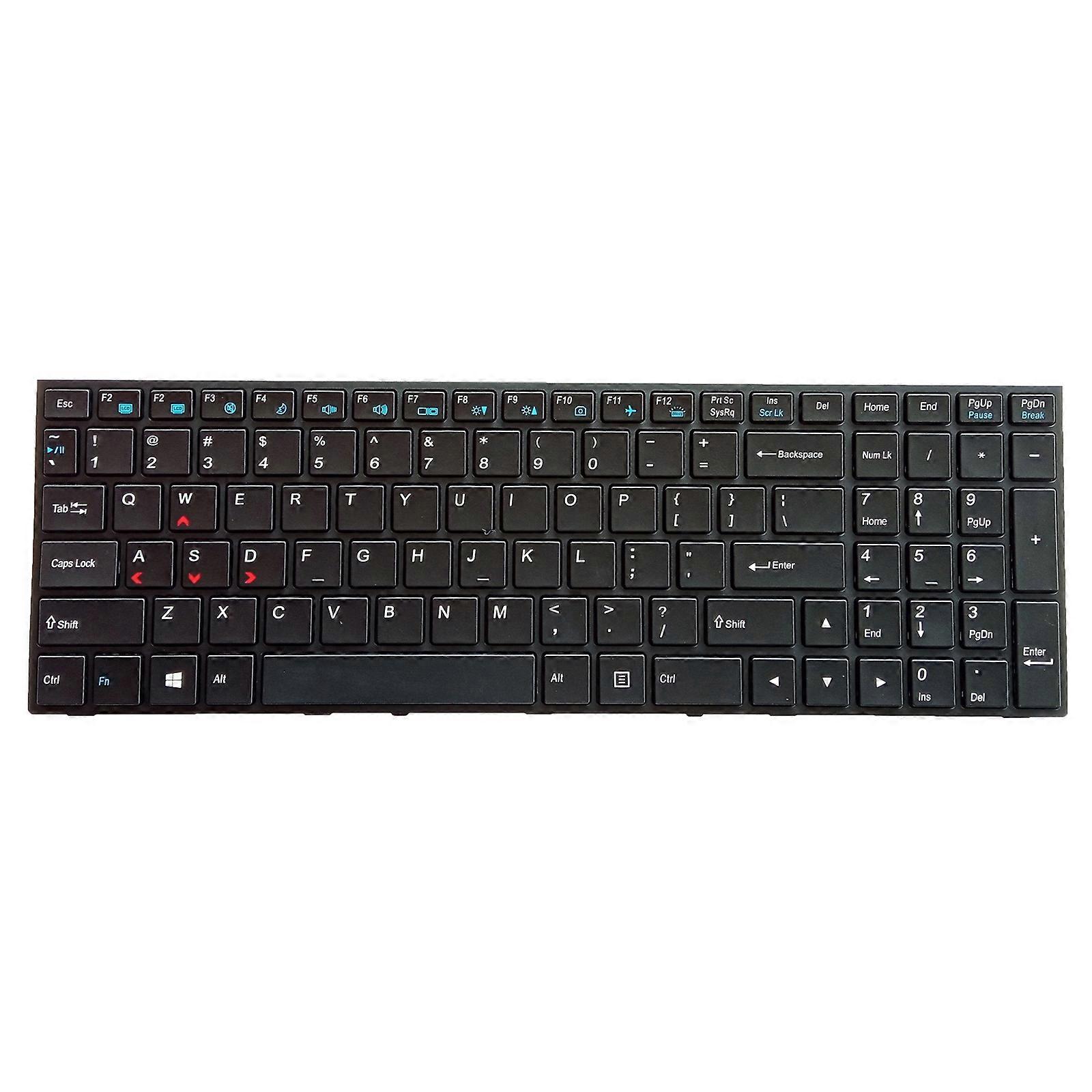 US Keyboard with Backlight for Hasee Z7 Z7-i78172D2 Z7 178172R2 SP752 SL7S3 Z7 178172S2 Z7 Laptop English Keyboard  black frame white te