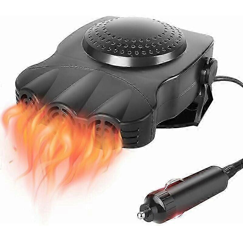 12V 150W Car Heater & Defroster, 2-in-1 Heating Cooling Fan