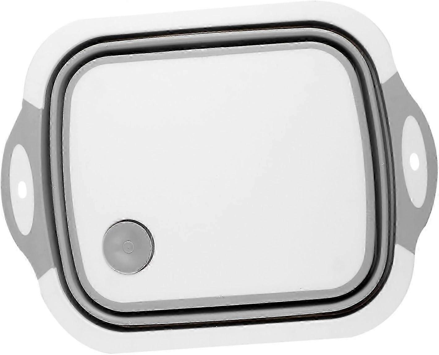 Foldable Chopping Board with Strainer - Multifunctional Veggie & Fruit Drain Basket