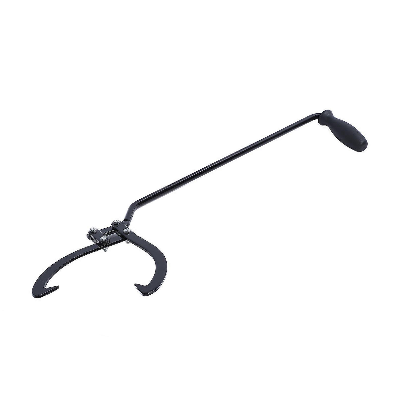 Log Tongs Lightweight 10in Opening Long Handle Strong Bearing Capacity Labor Saving Log Lifting Hook 
