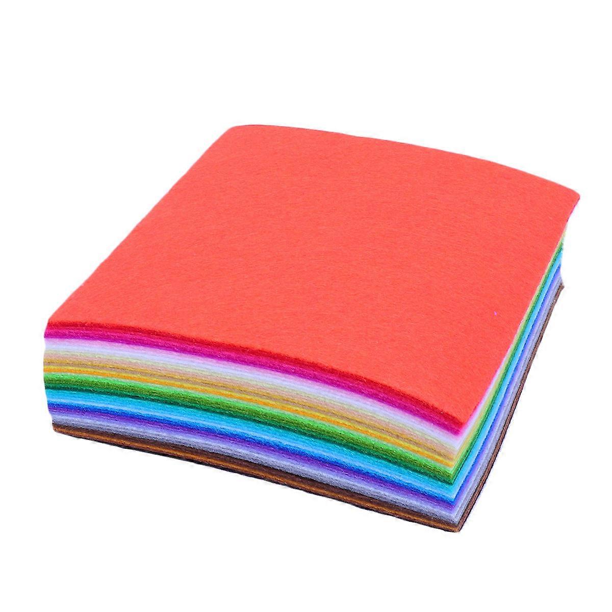 40pcs Colorful DIY Felt Sheets – Non Woven Fabric for Kindergarten Crafts, Art Projects & Creative Activities – Vibrant Colors, Ideal Thickness