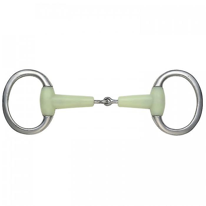 Shires Equikind Flat Jointed Horse Eggbutt Snaffle Bit