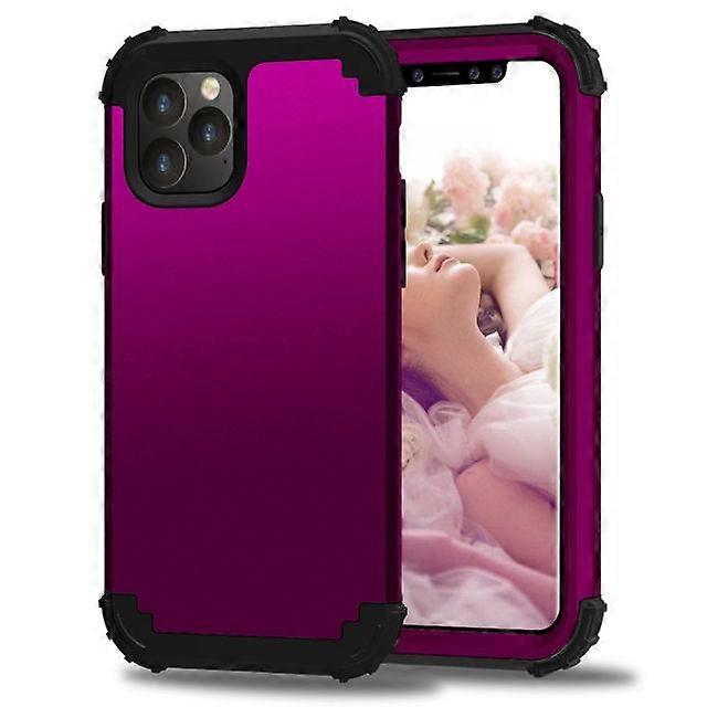 Anti-Fall Dual Layer Hybrid Armor Protection Case for Iphone 12 11 Pro XS MAX 12 Mini 6 7 8 Plus 6S XR Cover Shockproof 2 in 1 PC Rubber phone Case