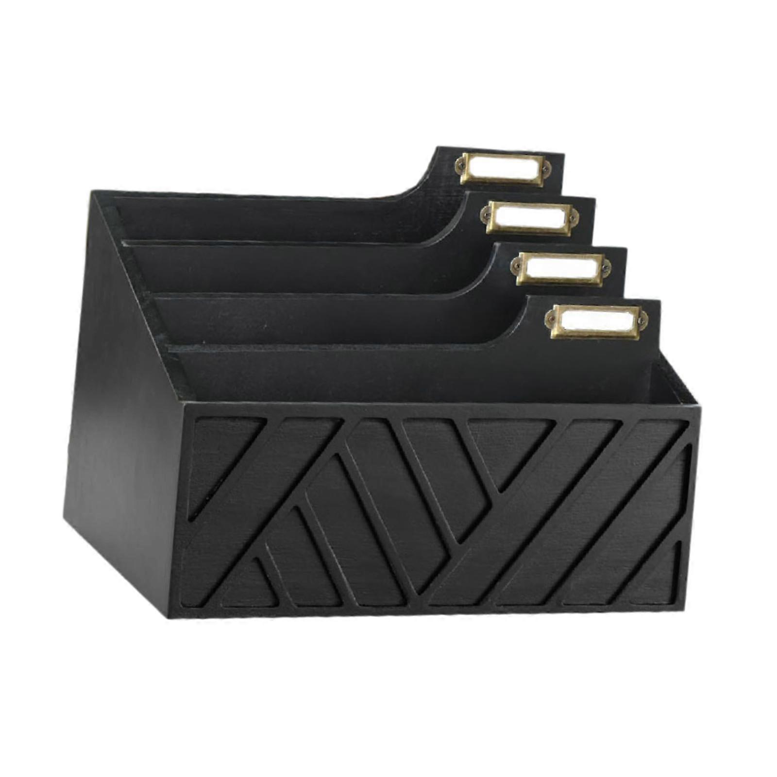 Mail Organizer, Mail Holder Organization Modern Wooden Rack Accessories File