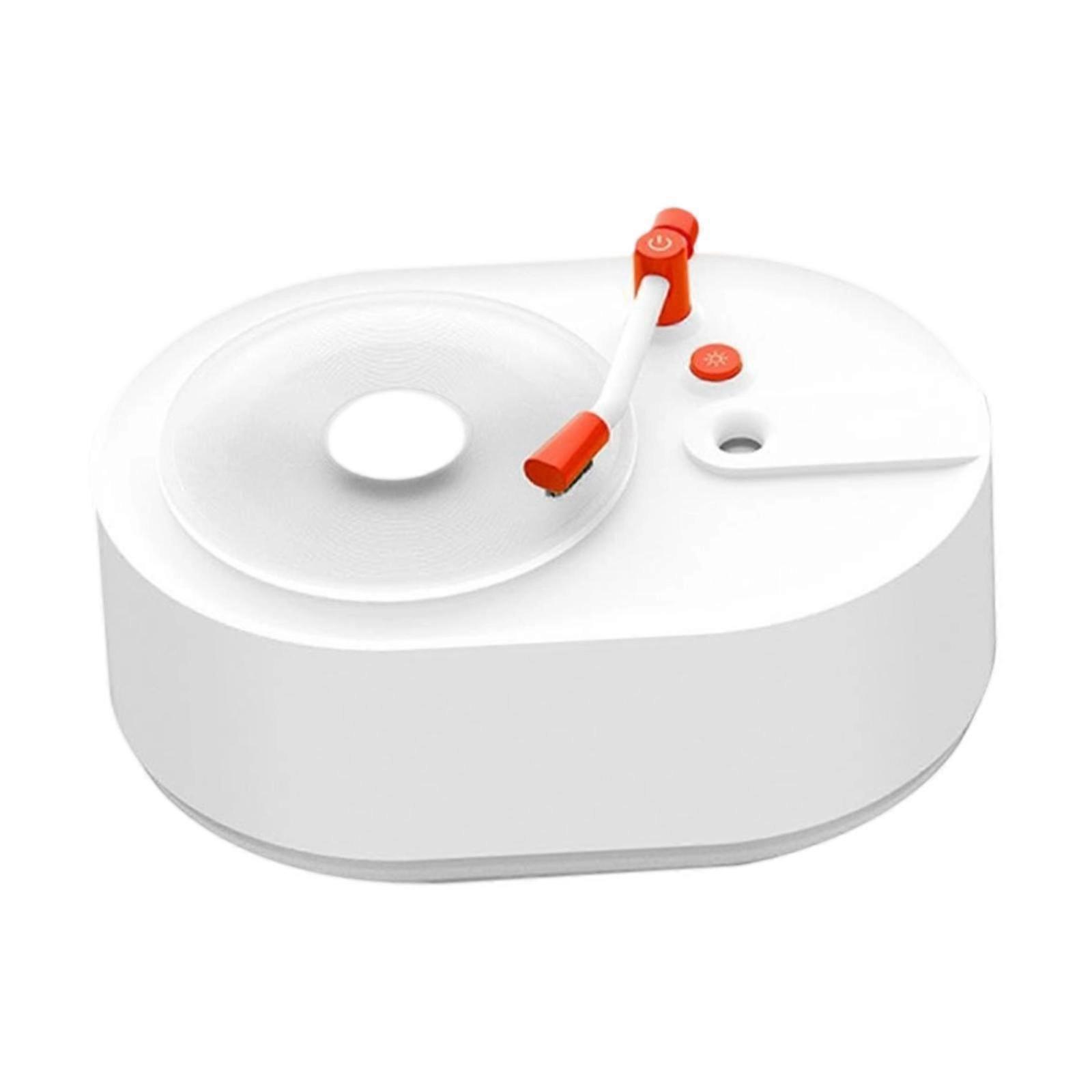 Record Player Shaped Air Humidifier Essential Oil Diffuser Decor Night Lamp