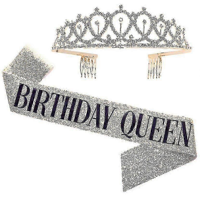 Geburtstagsmädchen Schärpe & Strass Tiara Kit