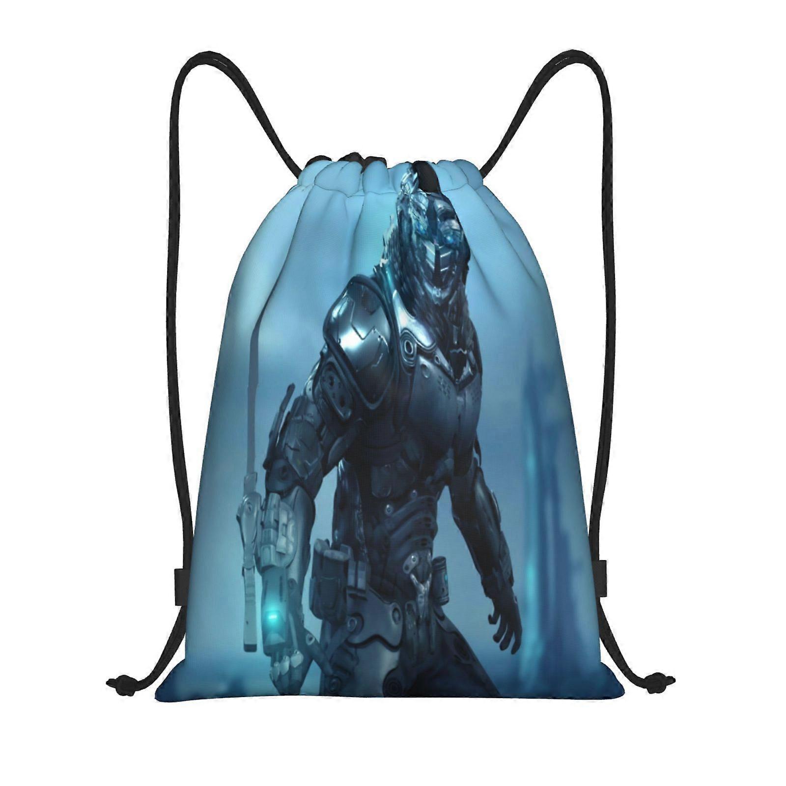 r114   Cyberpunk Heroes Canvas double shoulder backpack easy solution for on-the-go lifestyles h114