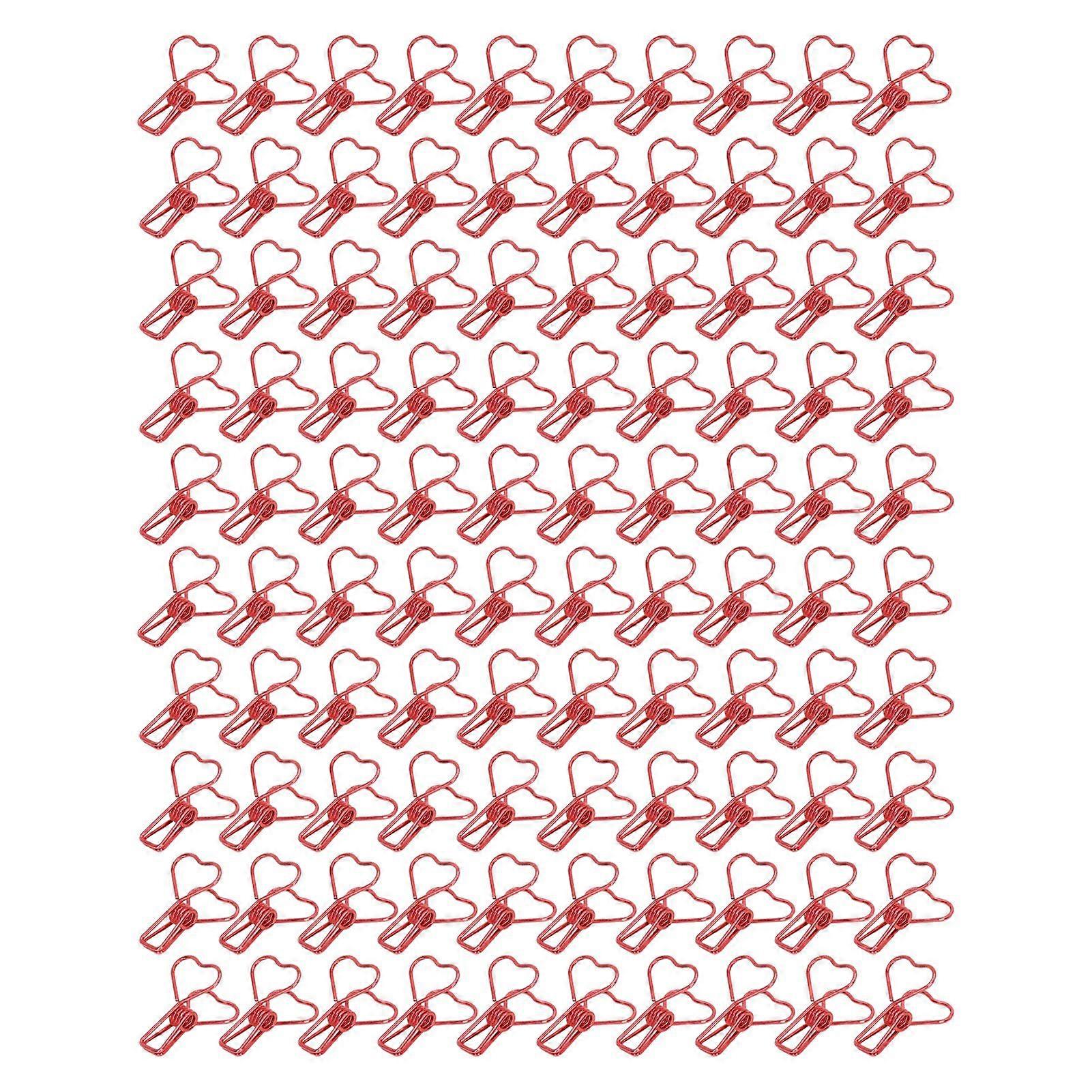 2025 legújabb modell 100db kötőkapcsok fém szív alakú üreges kis kötőanyag