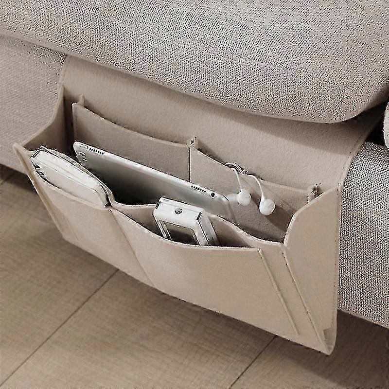 Felt Hanging Organizer with Pockets for Bedside, Sofa & Desk - Storage Bag for Phone, Magazines, Essentials