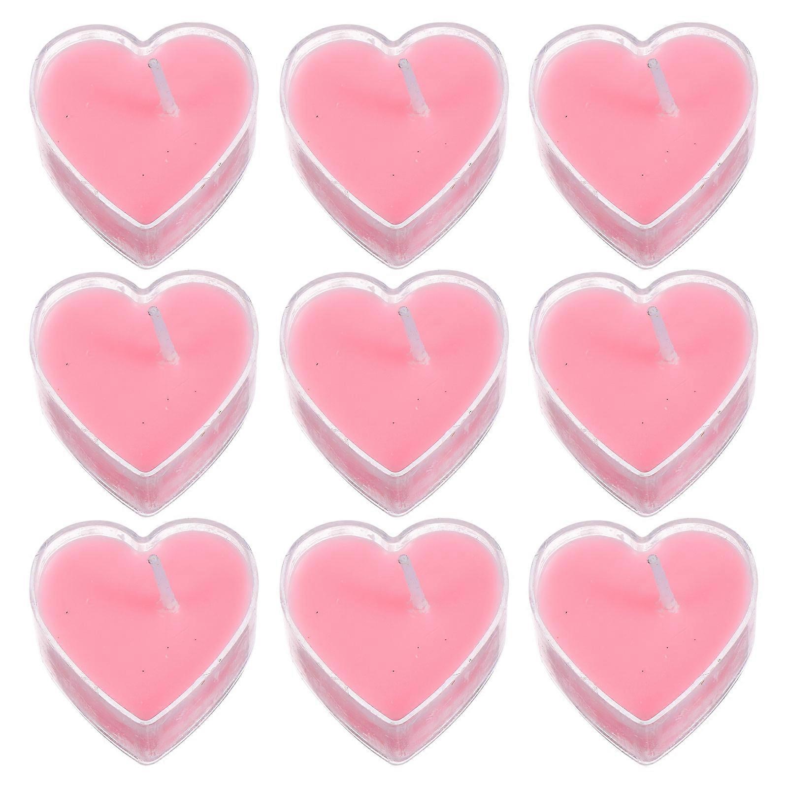Heart Shaped Tea Light Candles Set Scented, Smokeless, Odorless Ideal for Weddings, Valentine's Day, Proposals, and Romantic Indoor/Outdoor Decor