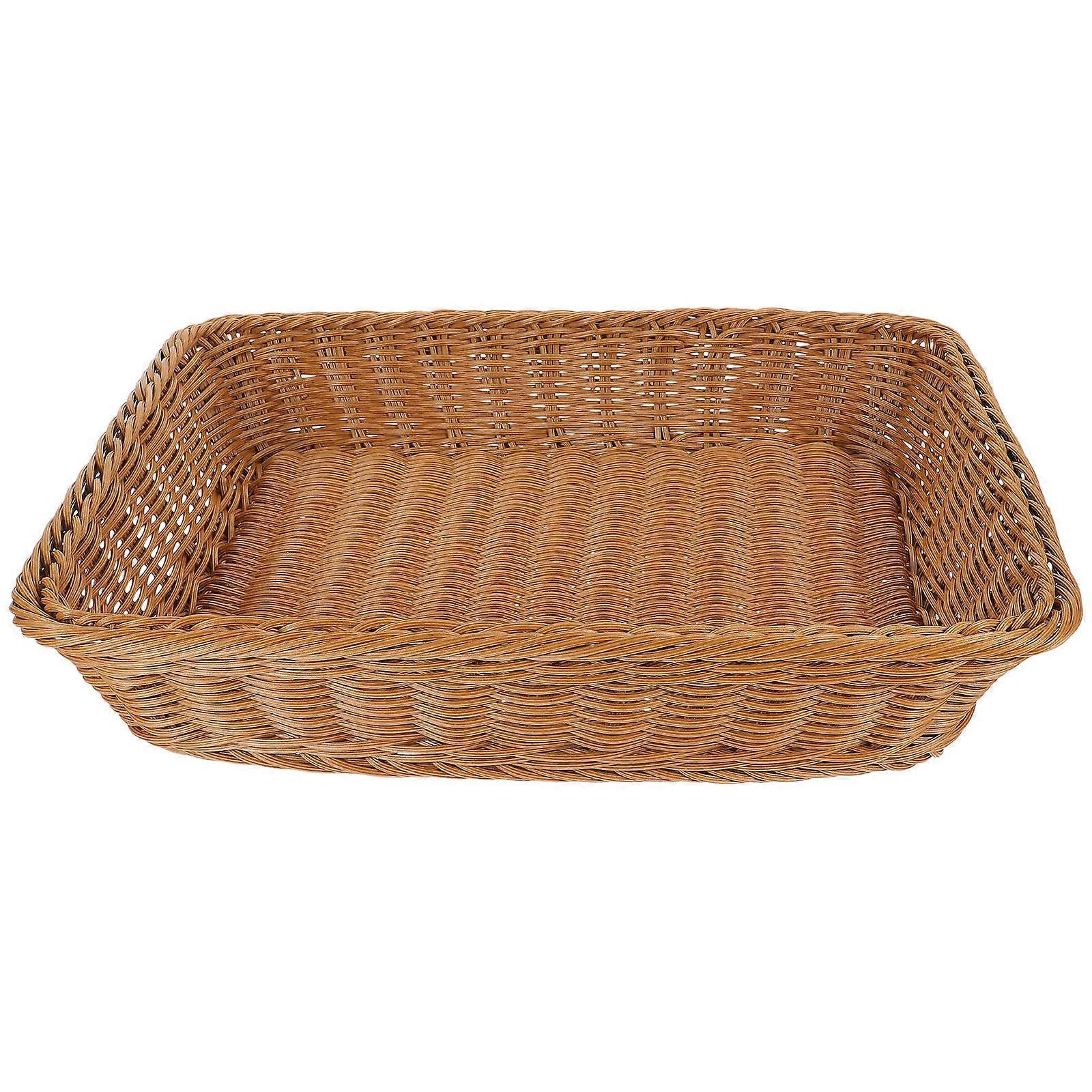 Simulation Rattan Basket for Bread, Adds Rustic Charm to Your Home