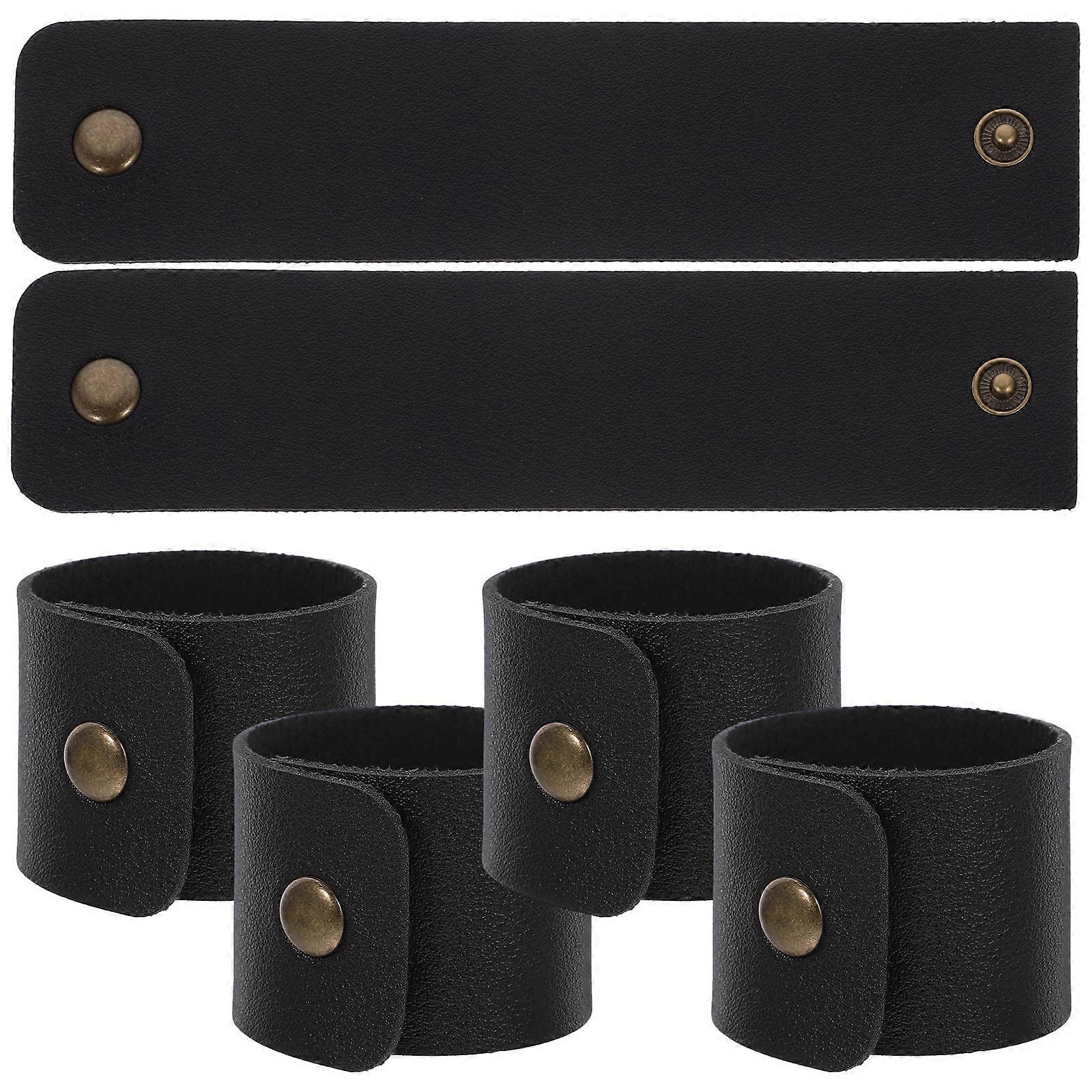 Serviettenring-Set, PU-Material, verleiht Geschirr Raffinesse