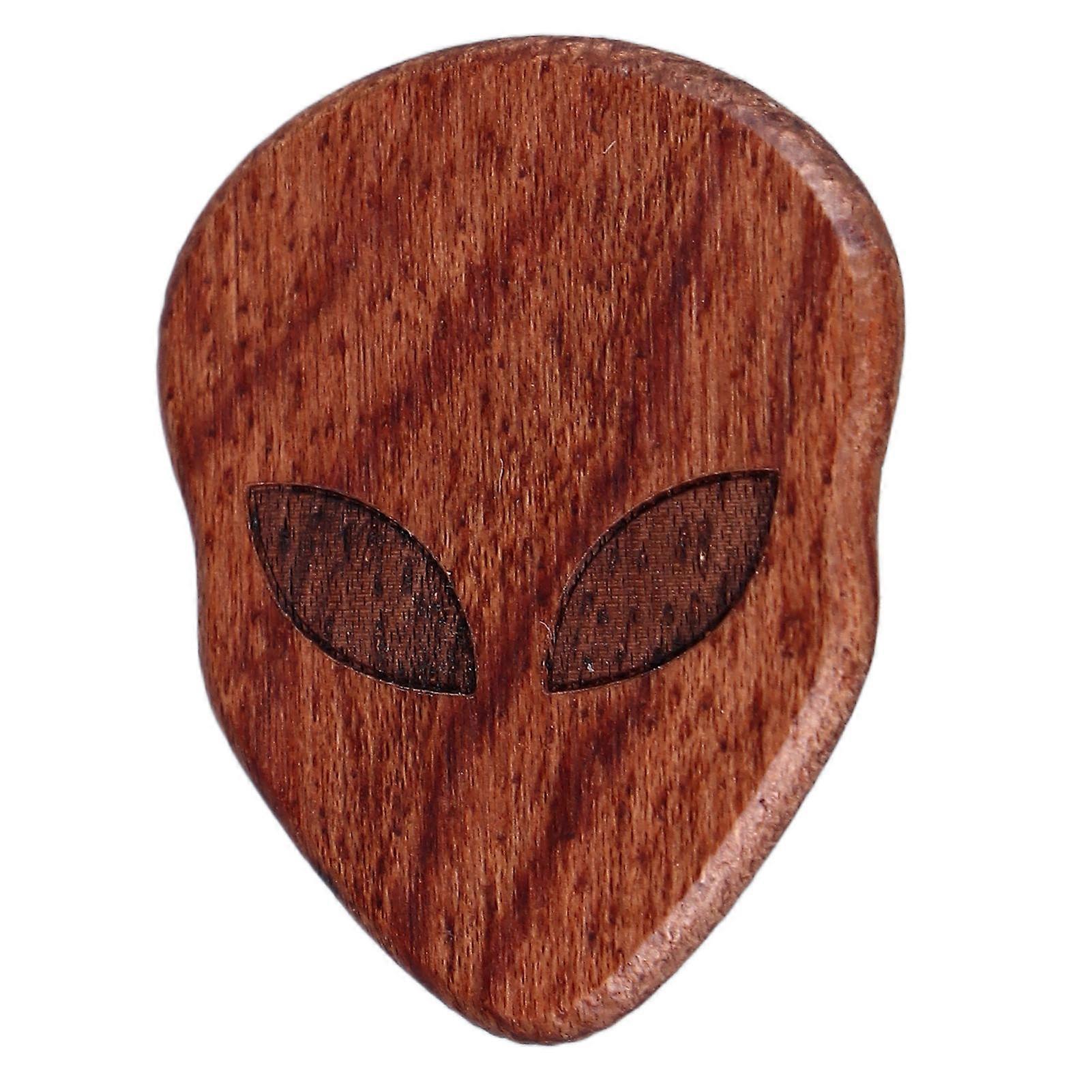 Cool Skull Guitar Pick Type A Rosewood Solid Wood Accessory