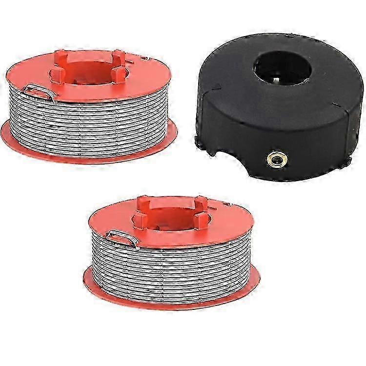 2025 Compatible For Bosch ART 23 COMBITRIM / ART 26 COMBITRIM Lawn Mower 2 Spool Thread Reel + 1 Spool Cap, F016800175 / F016L71088