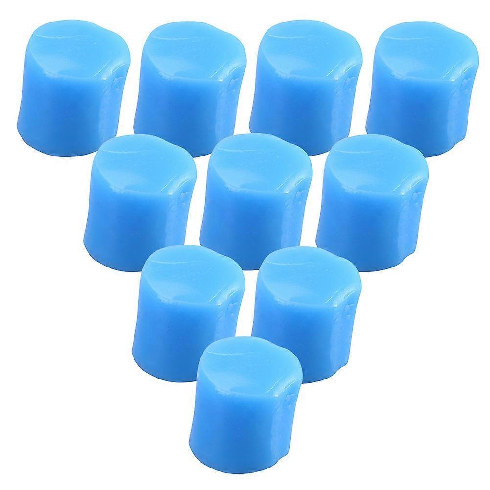 Noise Reducing Ear Plugs Silicone Earplug Swimming Bathing Sleeping Round Blue 1.5*1.5cm 24Pack