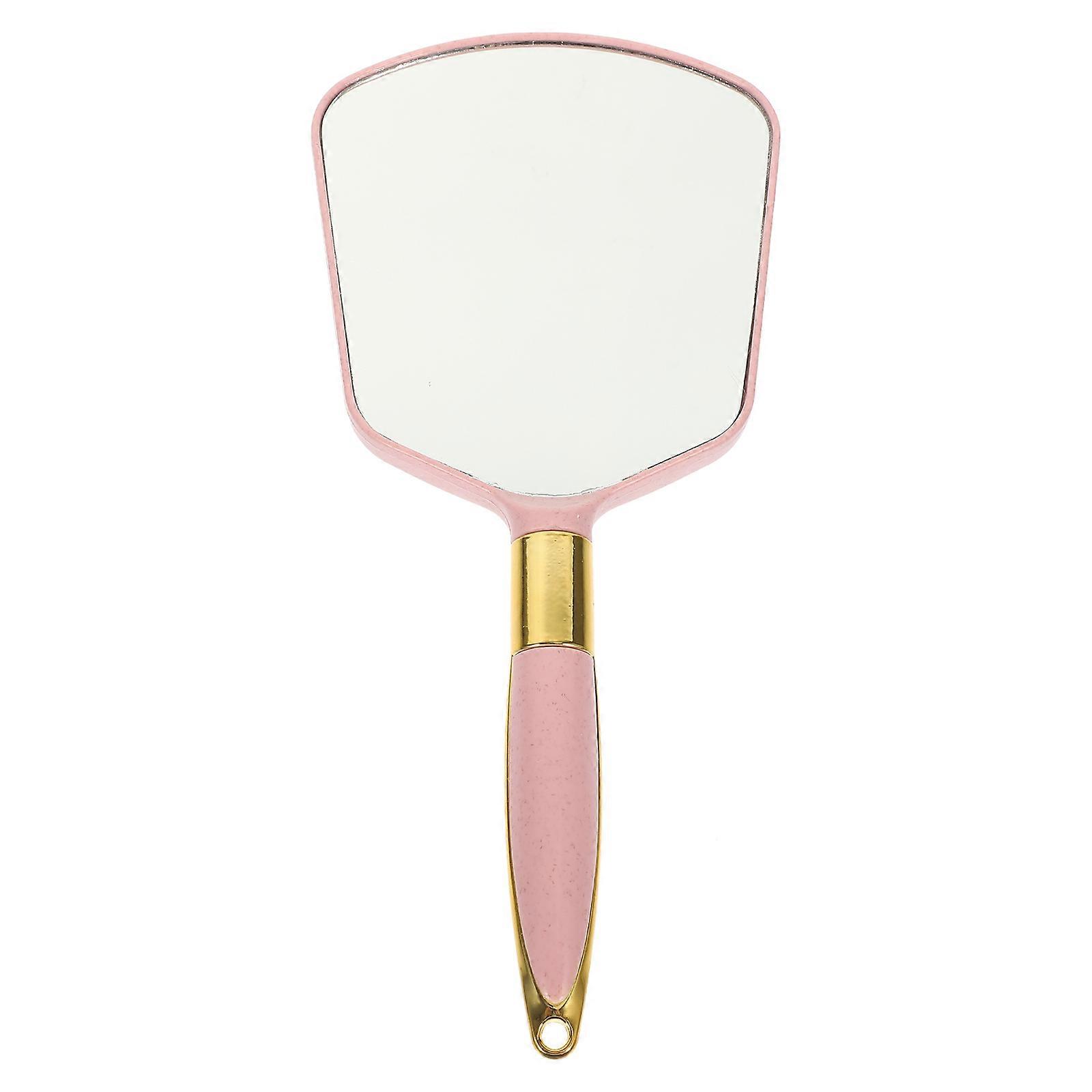 Portable Handheld Makeup Mirror 1 Piece Beauty Salon Hand Mirror