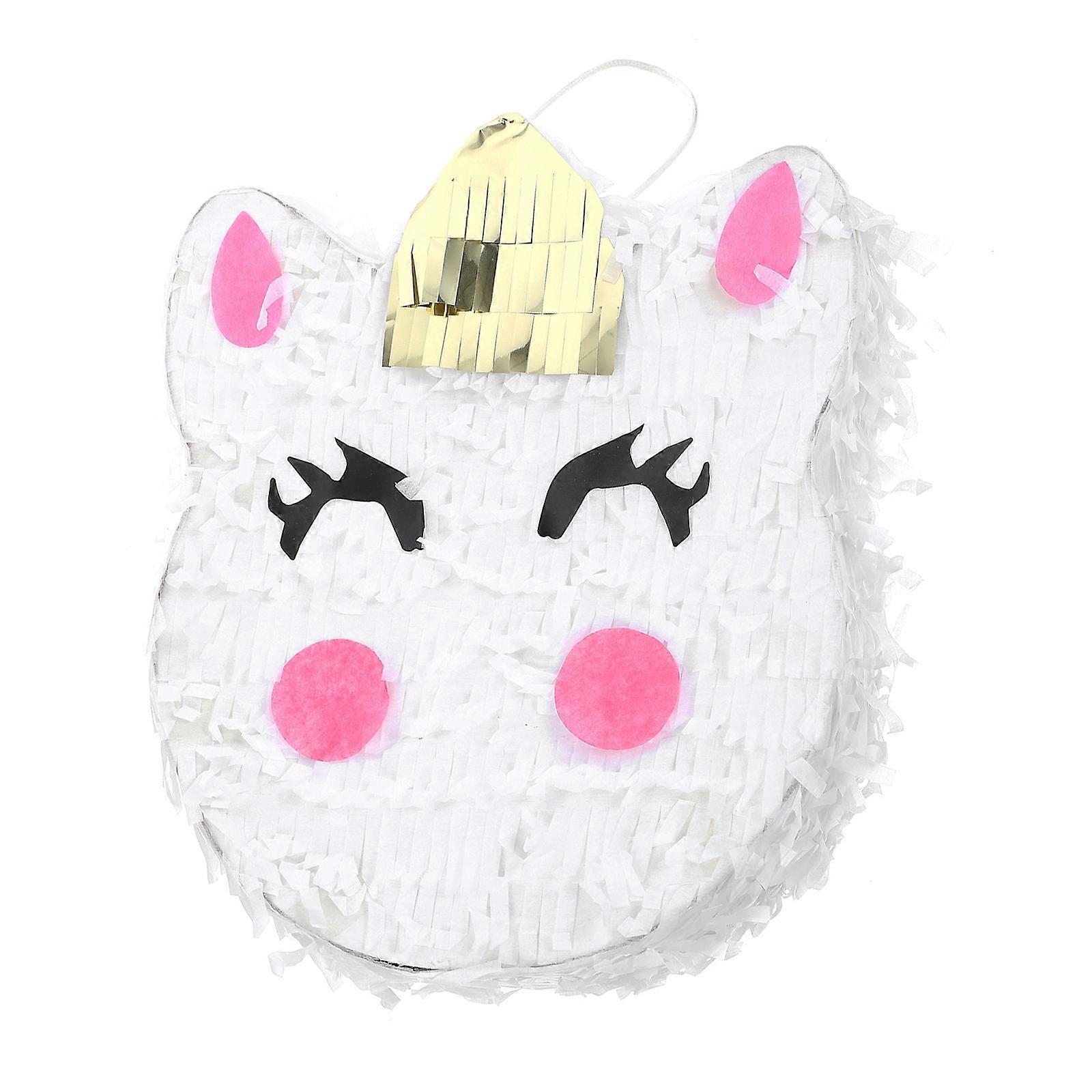 Fun Party Decorations Mini Unicorn Pinata Toy For Kids Party Entertainment Fillable With Candies 1Set