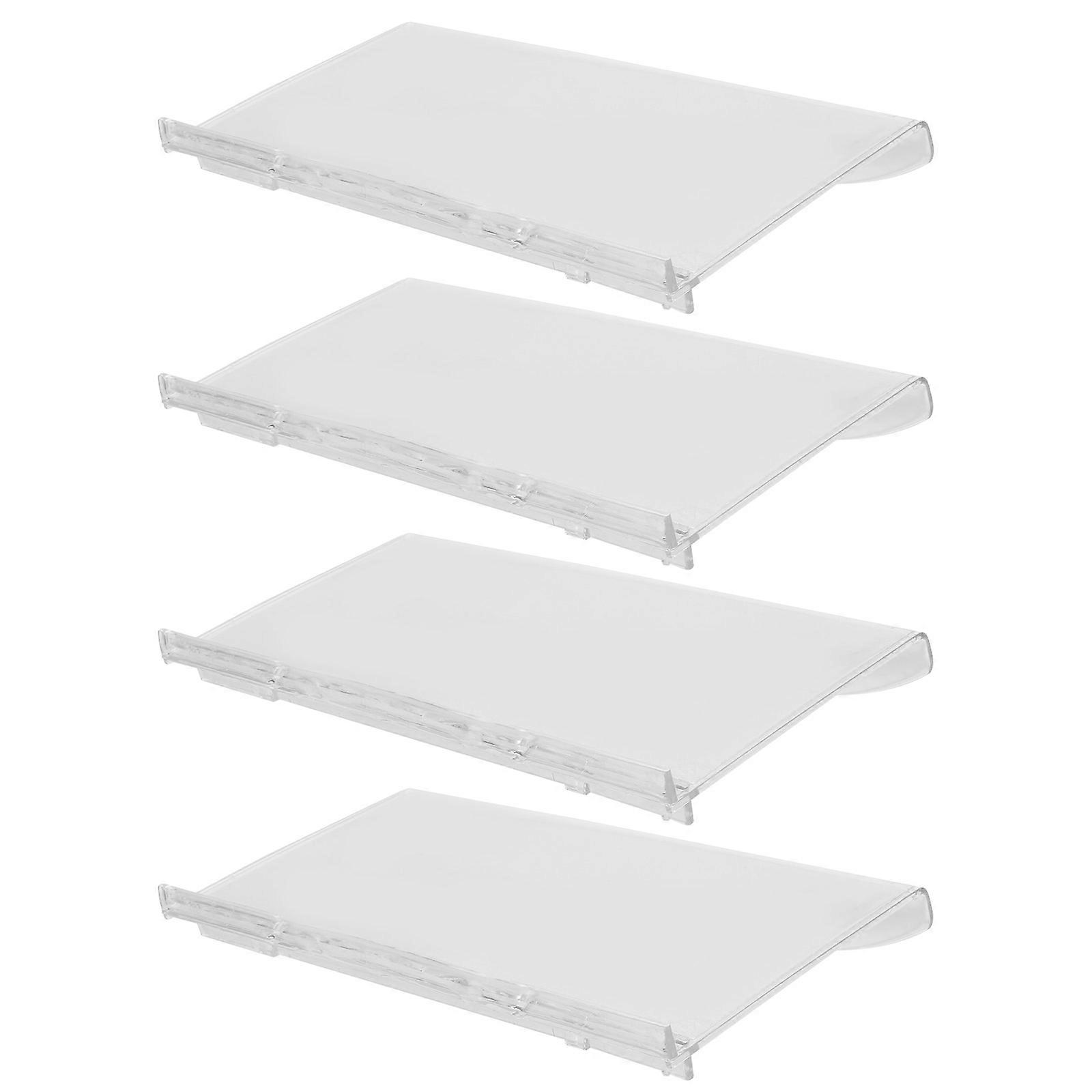 Sneaker Shelf Floating Wall Shelf Clear Versatile Space Saving 23.40X12.00X5.00CM 4Pcs