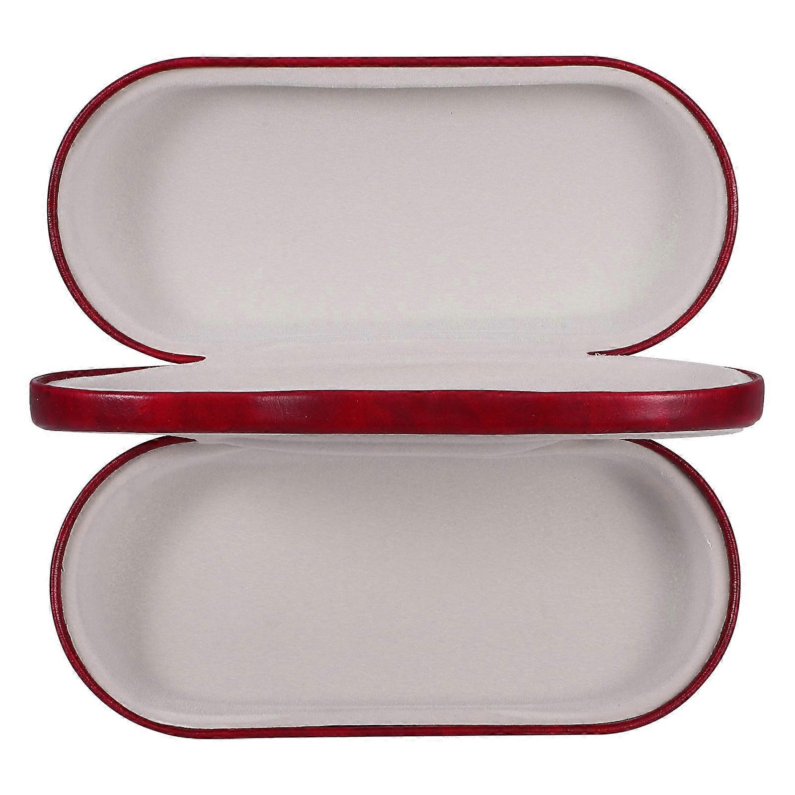 Compact PU Eyeglass Case Durable Hardshell Storage Organizer for Sunglasses and Eyeglasses Travel Friendly Design