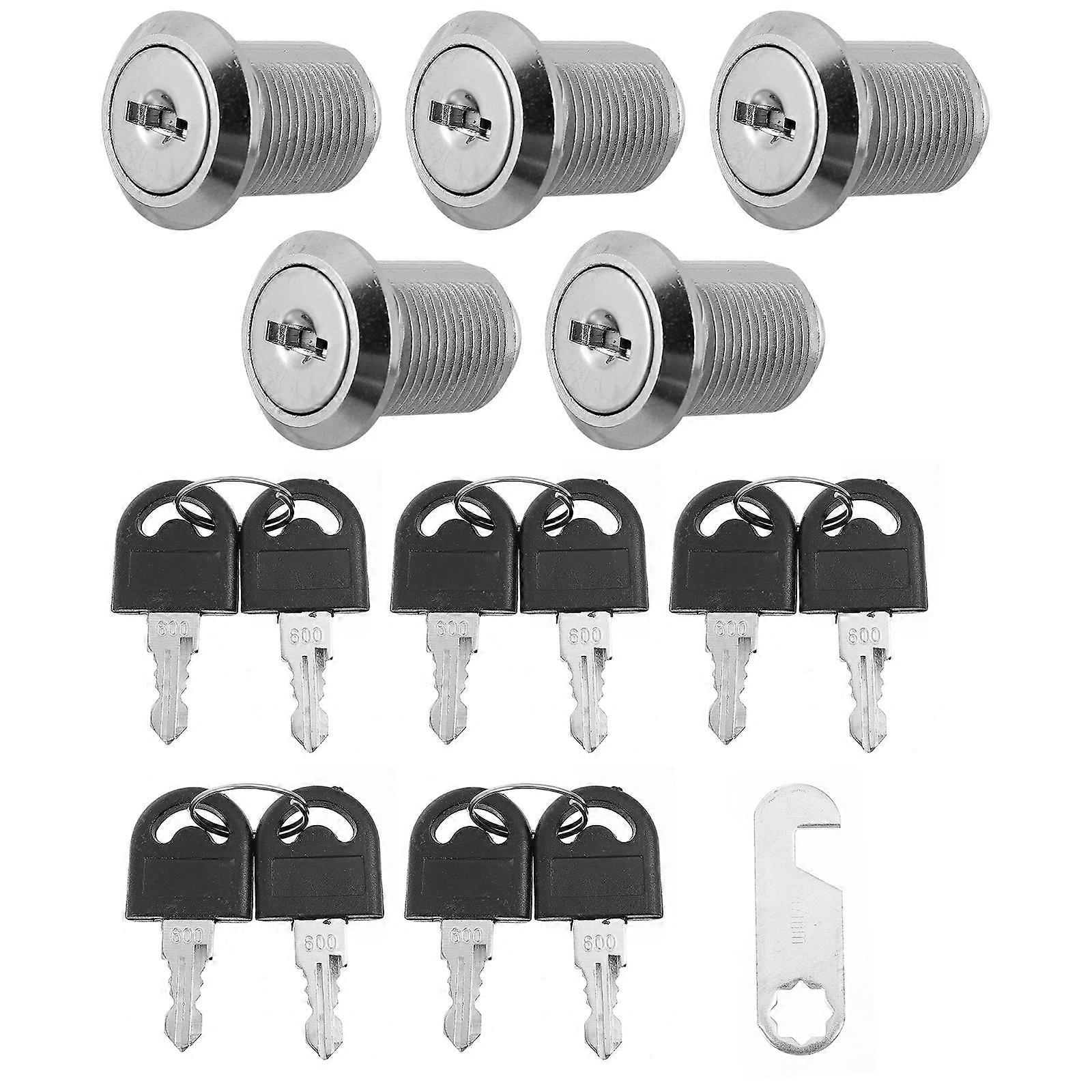 Lock for Mailbox Security Mailbox Locks 2.5X2CM Silver 5Pcs