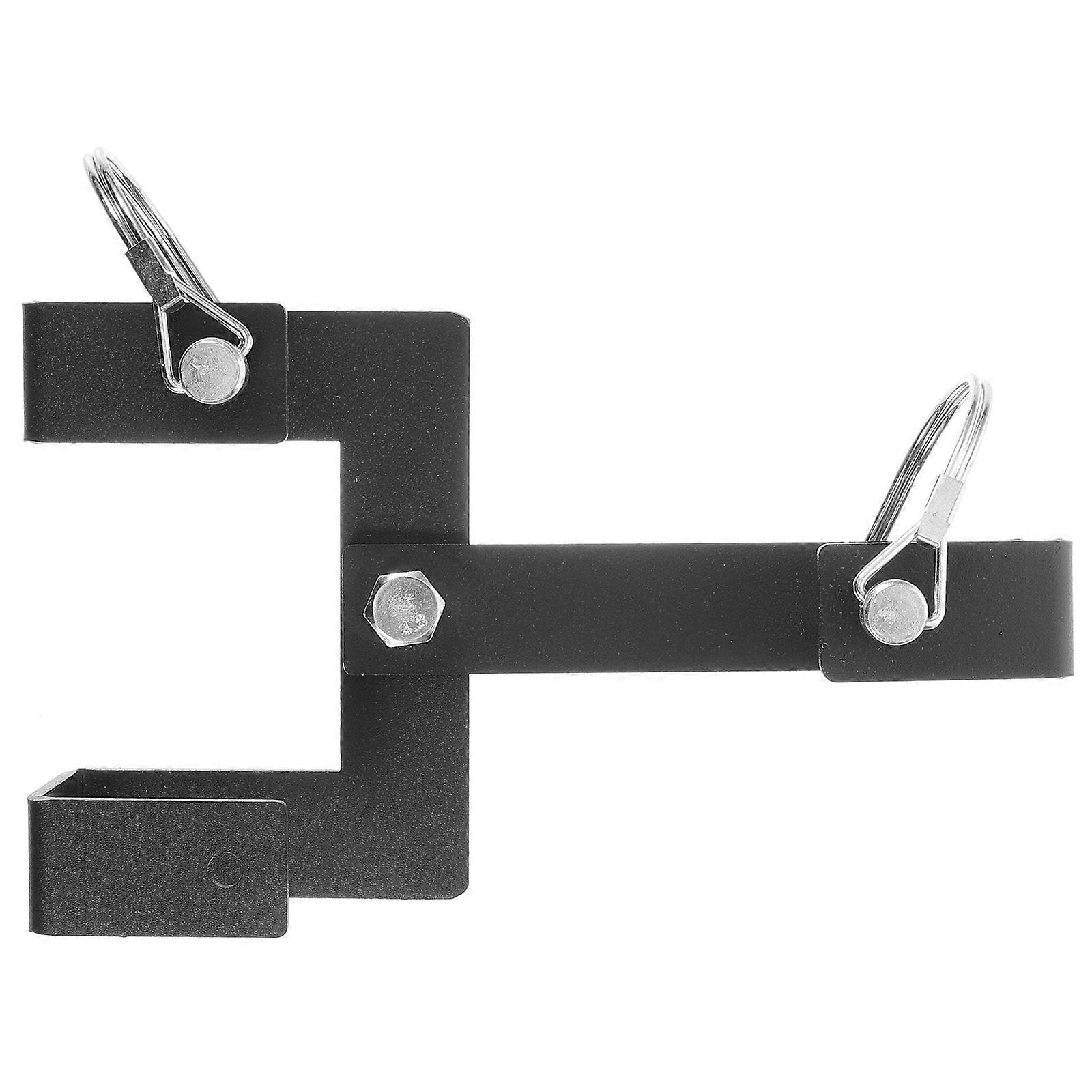 Trash Can Coupler for Wheeled Containers Black Steel Home Use Fits Most Sizes