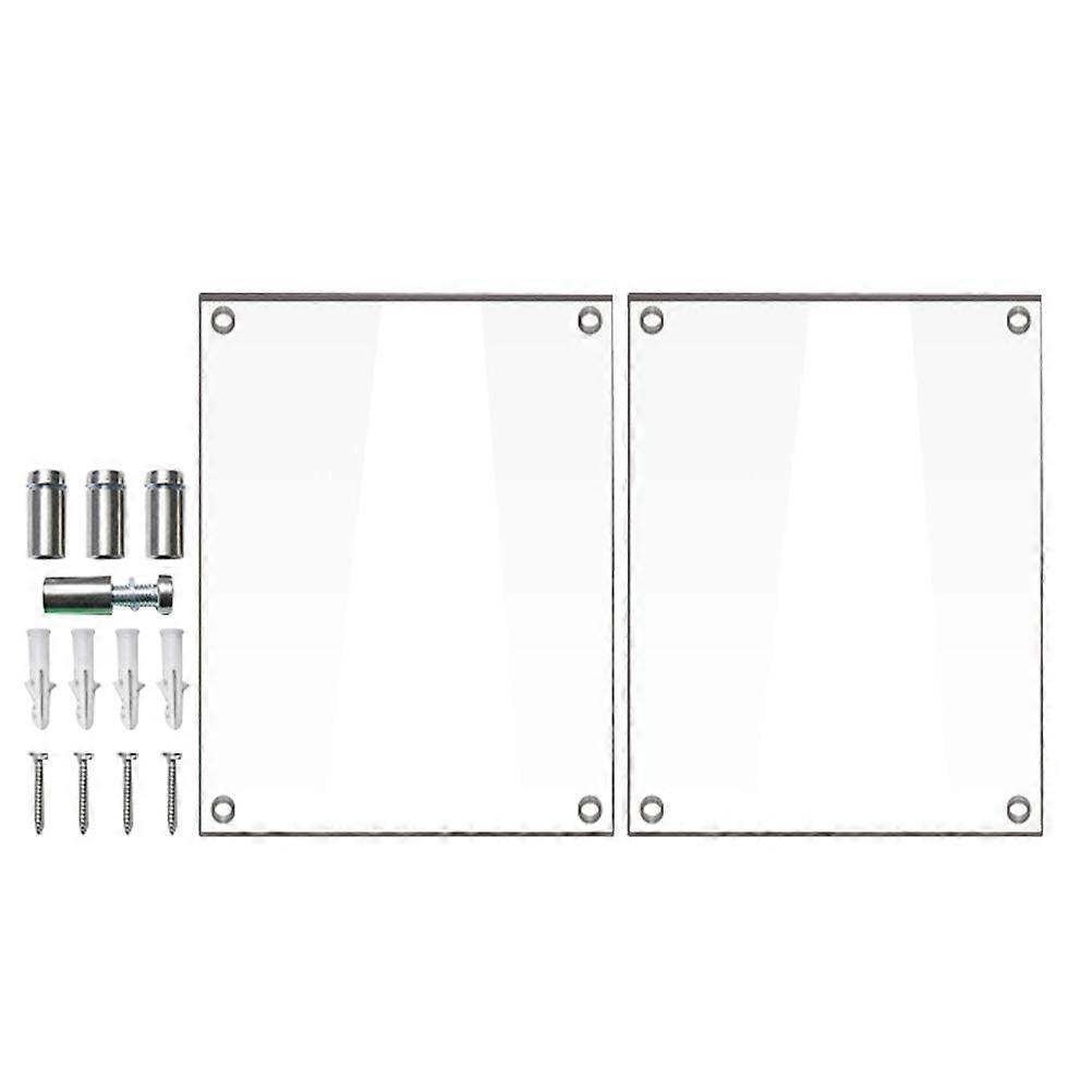 Picture Frame Transparent Clear Acrylic Photo Frame Wall Mounting Assorted Color Nursery .2X5.2X0.4in 1 Piece