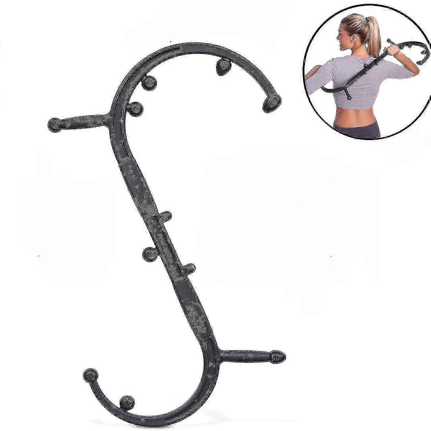 Trigger Point Massager + Massage Nubs Massage Hook Rod Back