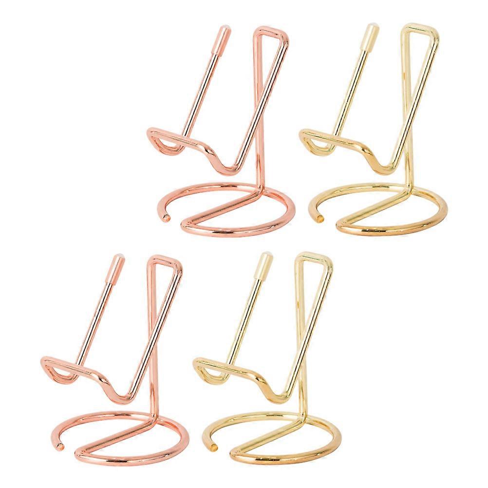 Portable Iron Phone Stand with Durable Finish and Practical Design for Holding Use 4Pcs