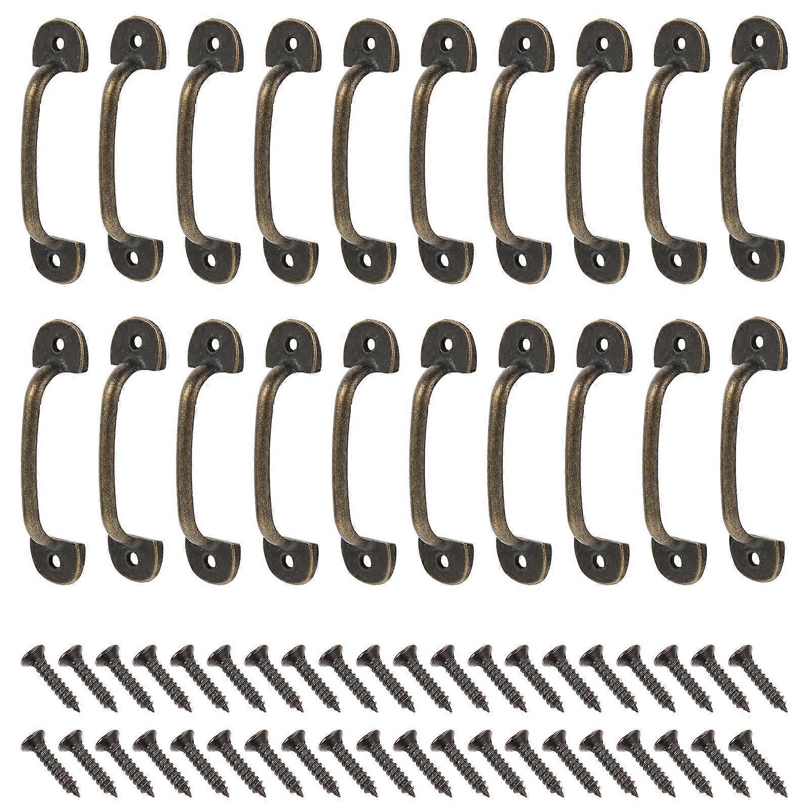 Durable Box Handle Retro Style Kitchen Cabinet Handle Wardrobe Handle 6X1.5cm 20Set