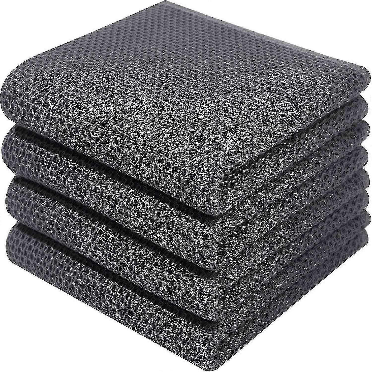 6Pack 100% algodão Terry toalhas de chá prato de cozinha Clean Hanging Loop