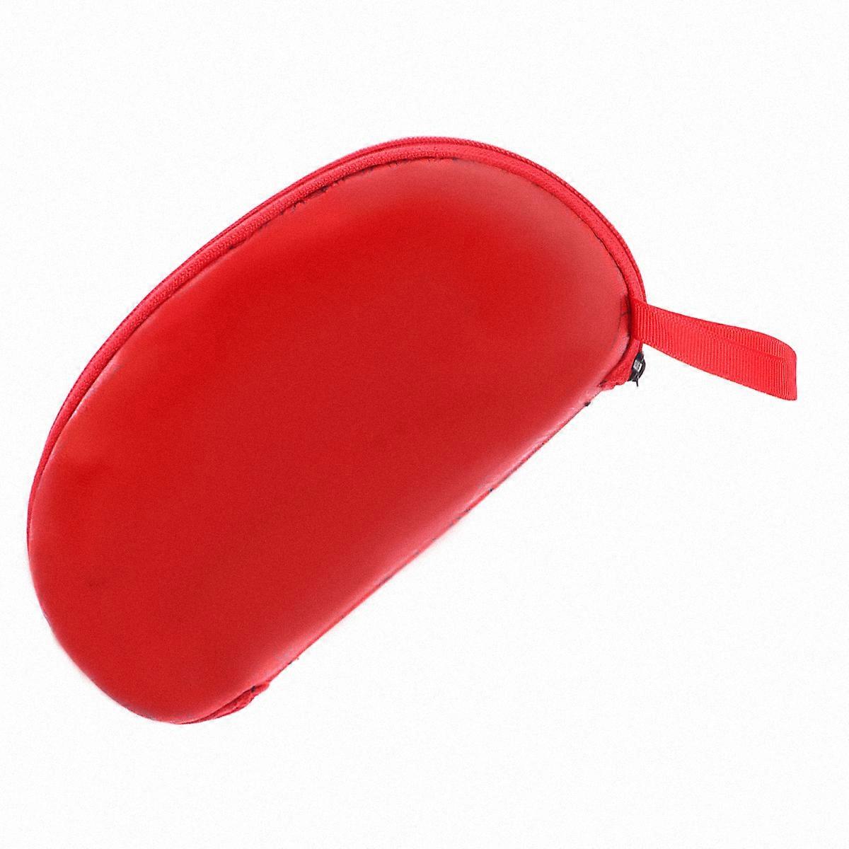 Travel Glasses Storage Box Sunglasses Case Protective Dustproof Water Resistant Portable Compact Red 1Set