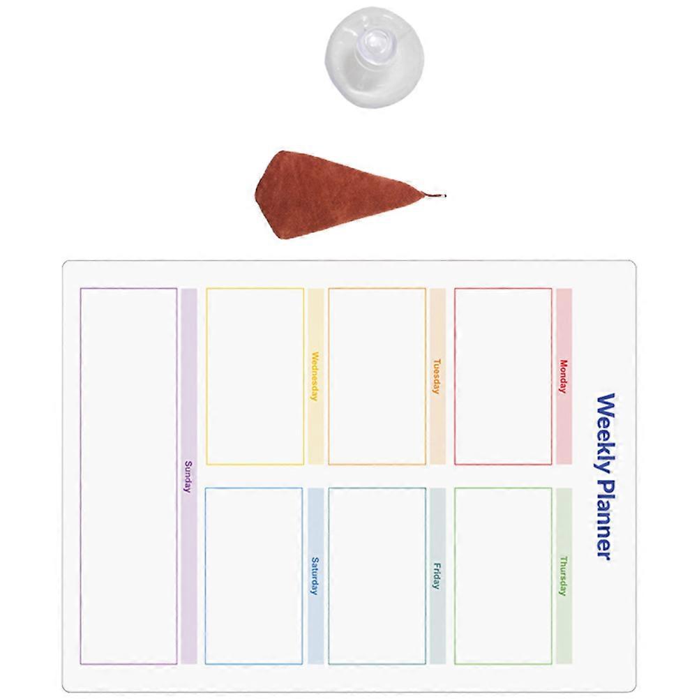 Planning Boards For Fridge Magnetic Attachment Refrigerator Message Board Multi Color Smooth Writing 40.60X30.50X0.20CM 1Set