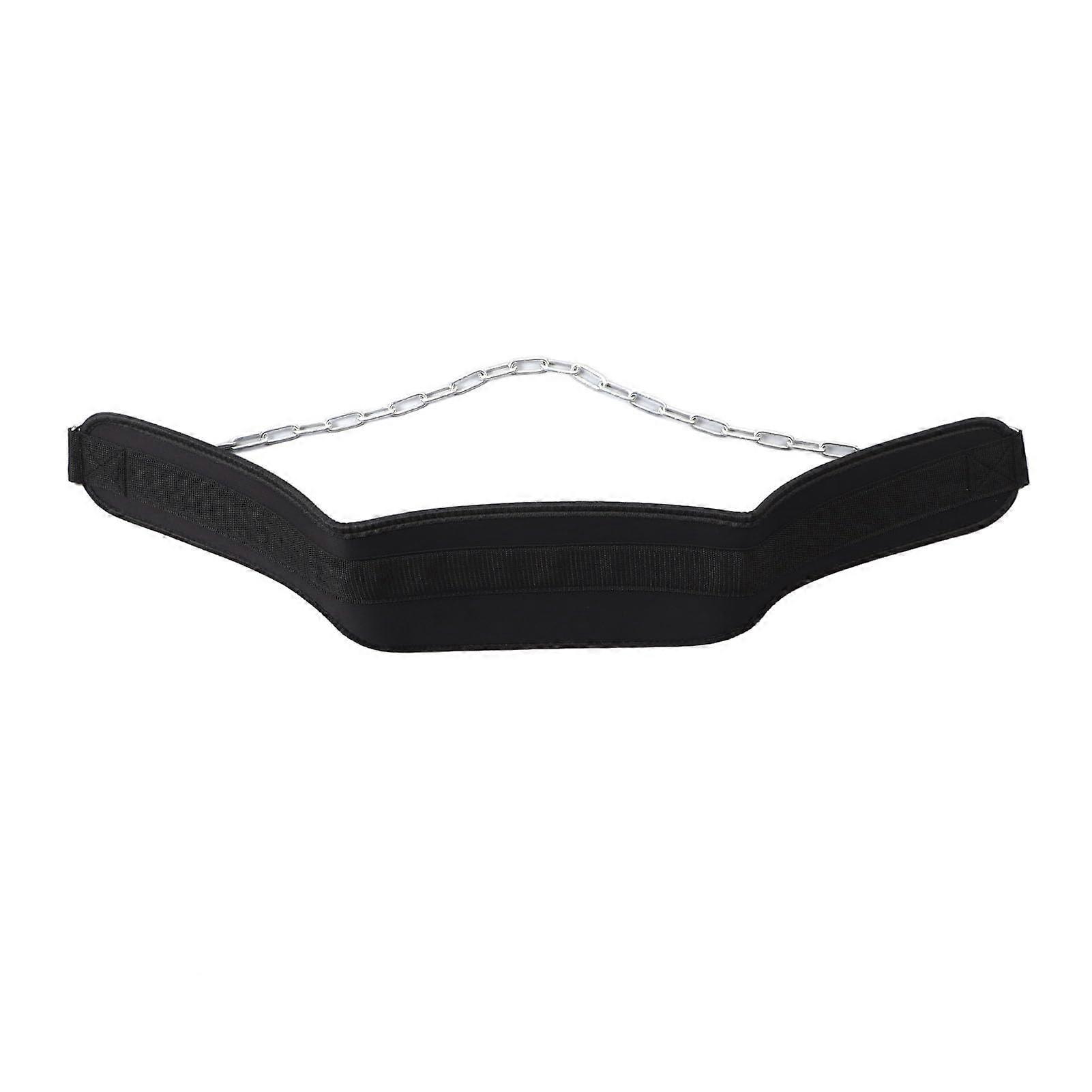 Weight Lifting Belt for Men and Women, Adjustable Waist Support Belt for Gym Training, Durable Exercise Strap, Black