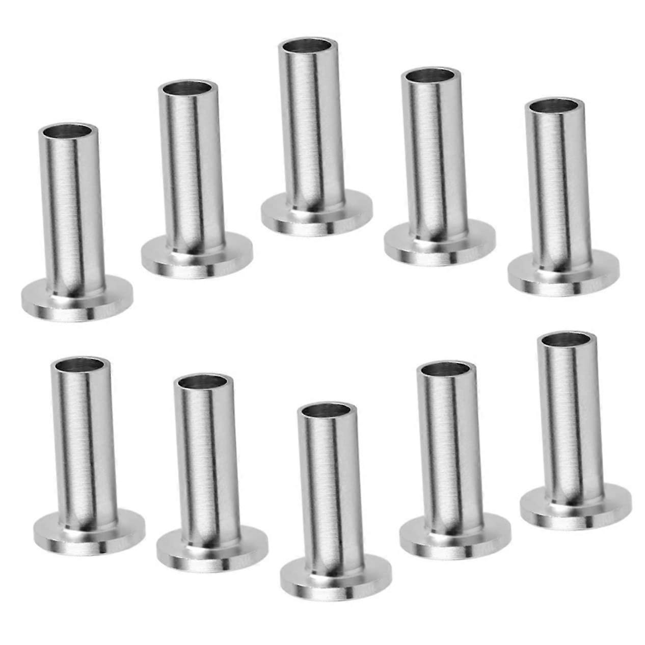 Protective Sleeves for Wire Rope Railing, 10-Pack, Rustproof Cable Railing Sleeves, Compatible with 1/8-3/8 Wire Rope