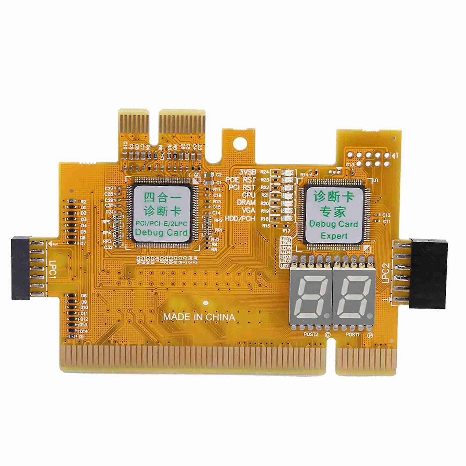 Desktop Debug Card 4 in 1 Diagnostic Card Computer Motherboard Detection Accessories