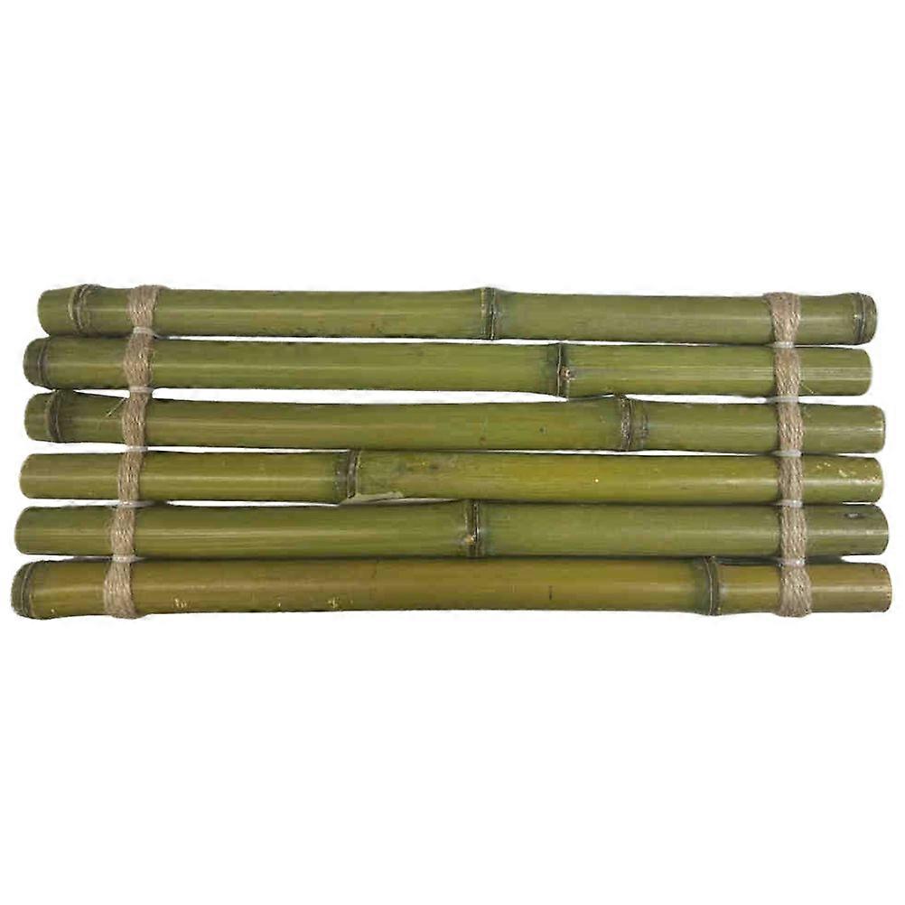 Aquarium Tank Accessory Bamboo Raft Decoration Home Aquarium DIY Green 45.00X16.00X2.80CM Water Flow Enhancement 1Pack